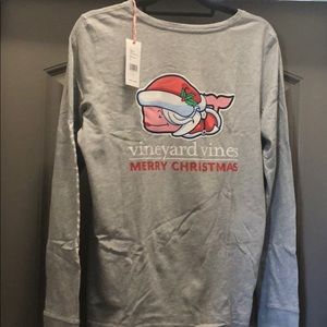 Vineyard Vines Mrs. Clause Whale Shirt - Sz Large